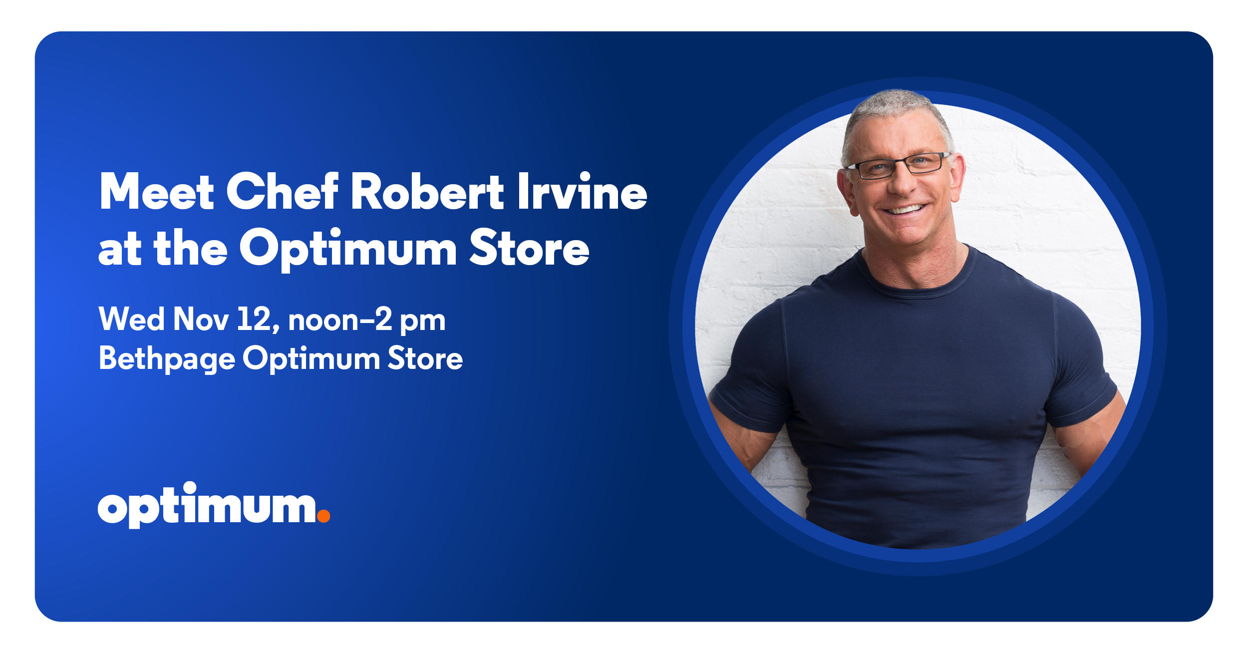 Meet & Greet Chef Robert Irvine @ Optimum Bethpage!