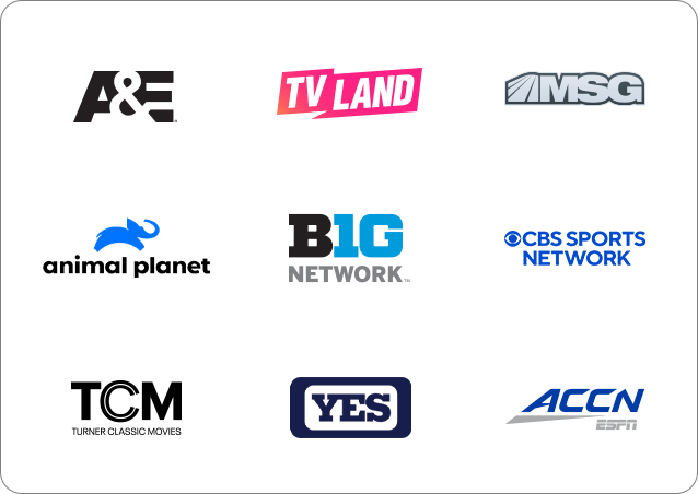 Everything TV channel logos — 200 plus channels including sports and entertainment 